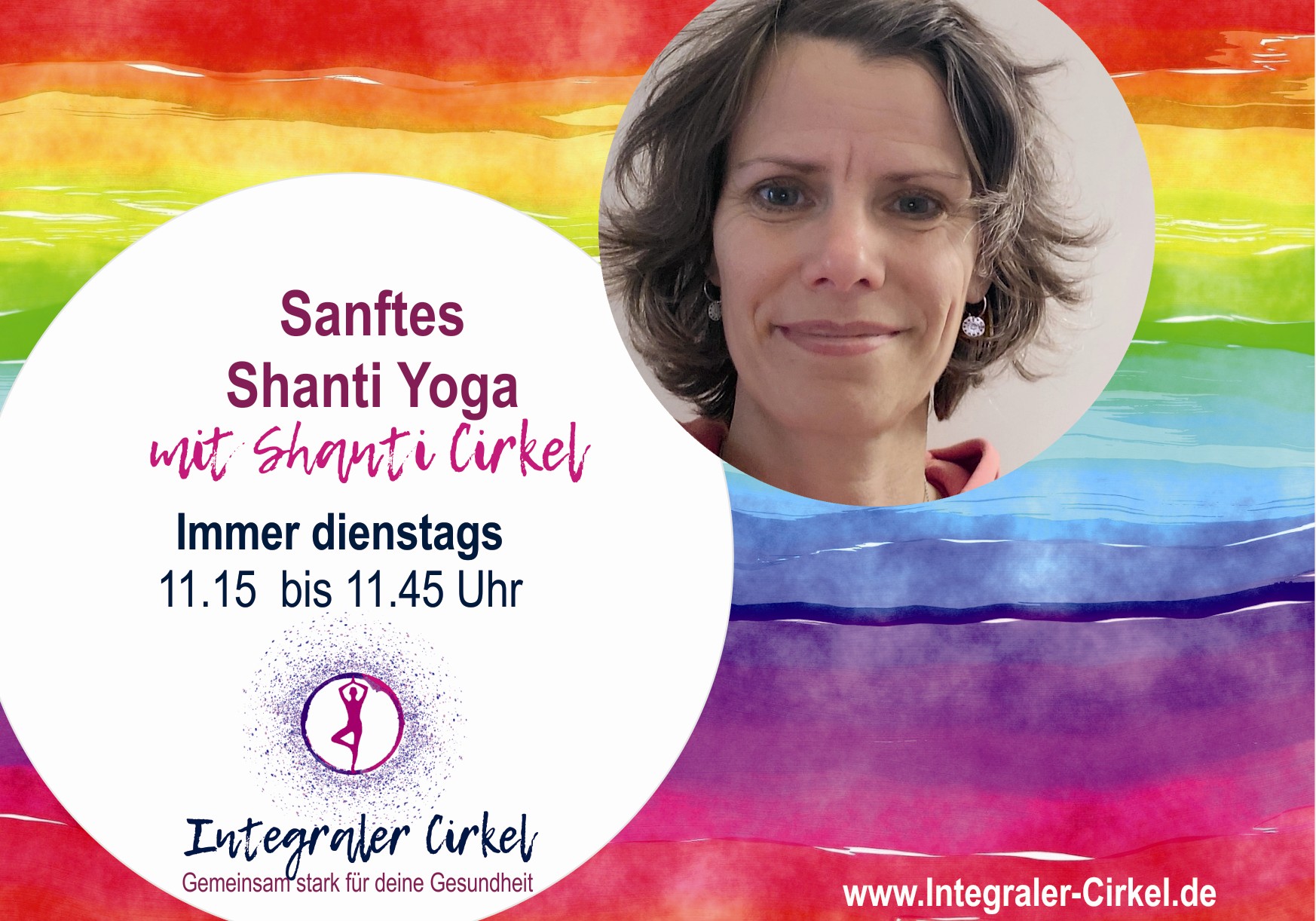 Sanftes Shanti-Yoga, auch für junge Muttis